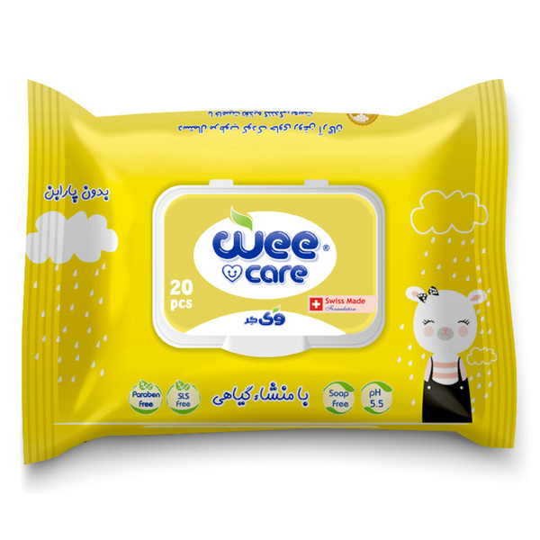 دستمال مرطوب کودک وی کر حاوی روغن آرگان 72 عدد wee care